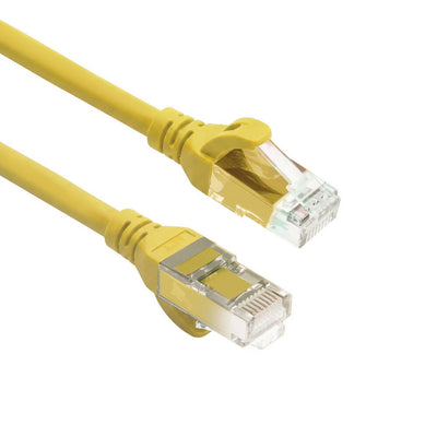 Yellow 5 Meters Tpe U UTP CAT.6A Ultra-flex Patch Cable Snagless With RJ45 Connectors — image 1