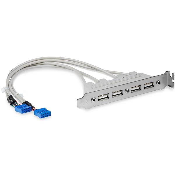 StarTech Bracket 4 Ports USB 2.0 With Connection a Motherboard 2X IDC10 USBPLATE4