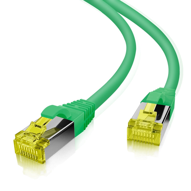 Helos Ultra Flex Network Cable S/FTP CAT.6A Tpe Green 10,0M