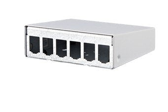 Metz Módulo Connect Montado Surface Housing White Puro 6 Ports