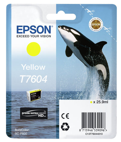 Epson Genuine Ink T760440 Yellow Supercolor P600SC-P600/ Orca Asesina — image 1