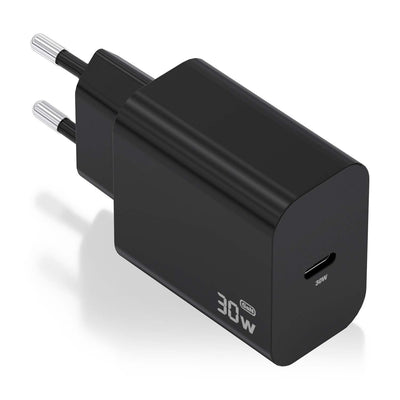 Aisens Charger GaN 30W, 1x USB-C PD 3.0, Black — image 1