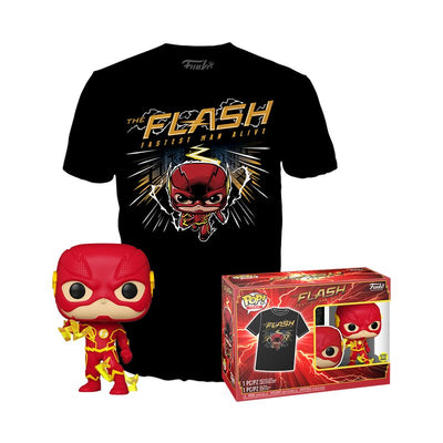 Set Figure Pop &38, Tee DC Comics The Flash Size M — image 1