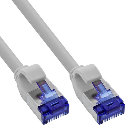 Inline® Network Cable Slim, CAT.6A, S/FTP, Tpe (lszh) Flexible, PoE, Grey 30M — image 1