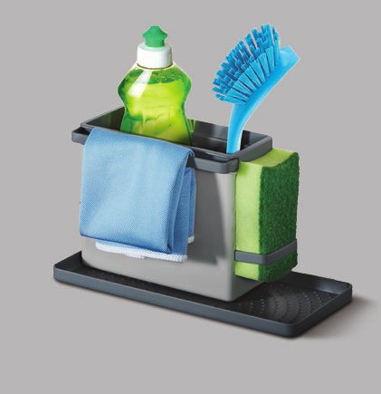 Organiser Fregadero Tidy-tex, Grey 24 X 12,5 X 14,5CM