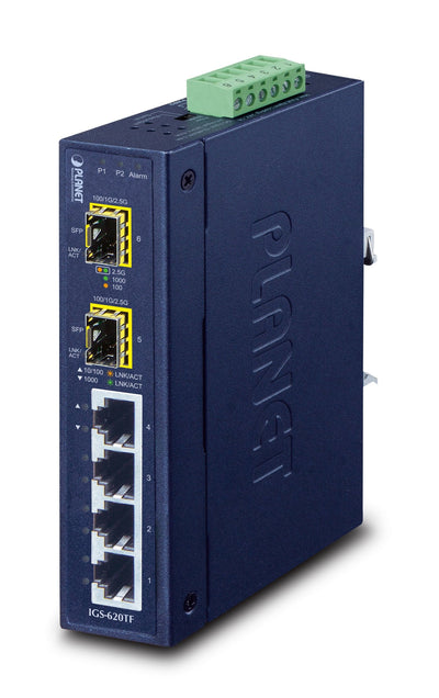 Planet IGS-620TF Switch No Administrado Gigabit Ethernet (10/100/1000) Blue — image 1