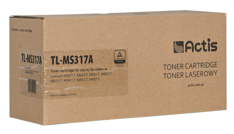 Actis Toner TL-MS317A (reemplazo Lexmark 51B2000 - Standard - 2500 Páginas - Black