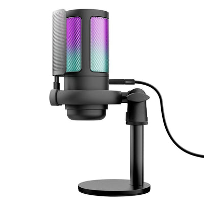 Trust Microphone Gxt 238 Auron Gaming USB Iluminacion LED Patron Cardioide Tripod Black — image 1