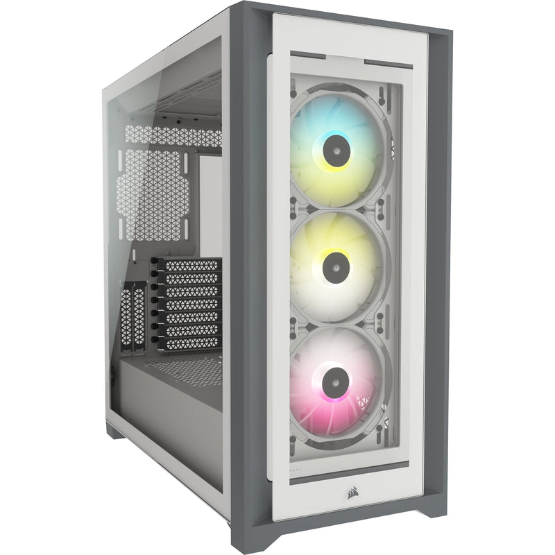 Corsair PC Case Icue 5000X Glass Tempered White