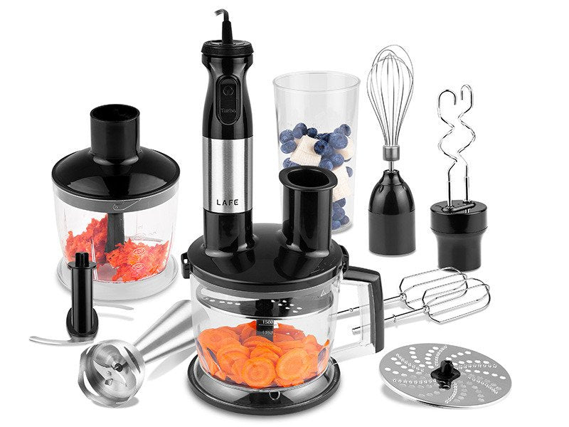 Lafe BZL001 Blender 0,7 L Blender Inmersión Black Silver Transparent 1000W