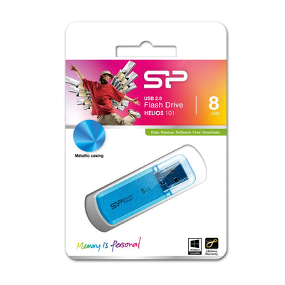 Memory Silicone Power USB Helios 101 8GB USB 2.0 Blue — image 1