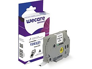 Armor K80009W4 Tape Printer Labels Black Sobre White Tze — image 1
