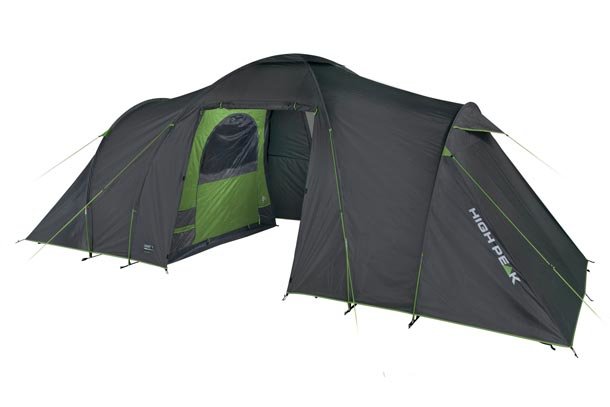 High Peak Tienda Domo Como 4.0 Grey Oscuro/Green With 2 Dormitorios, Model 2022) 10260