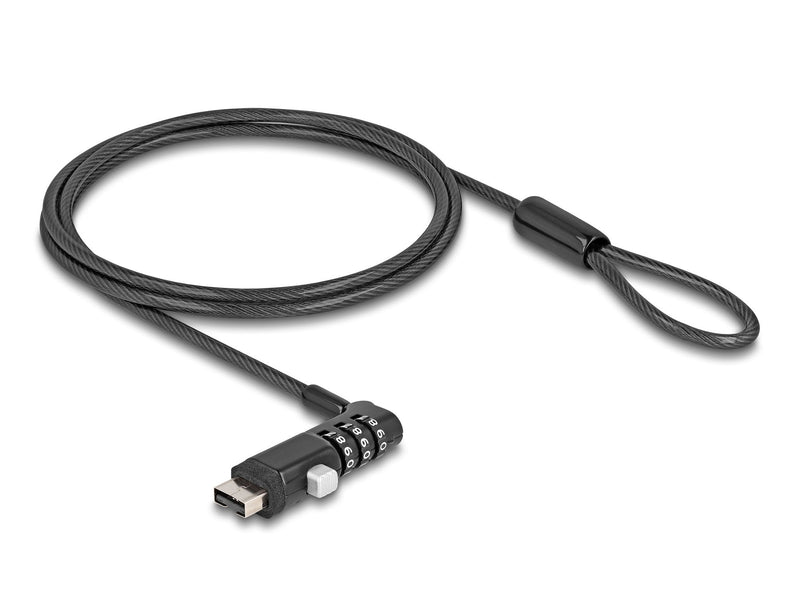 Navilock 20916 Cable Antirrobo Black 1,8M