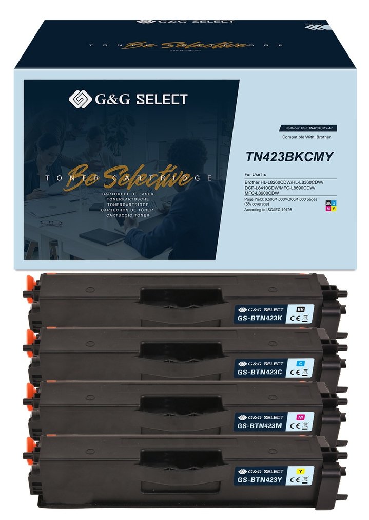 G&g Select Toner 4ER Set Compatible With Brother TN-423CMYK