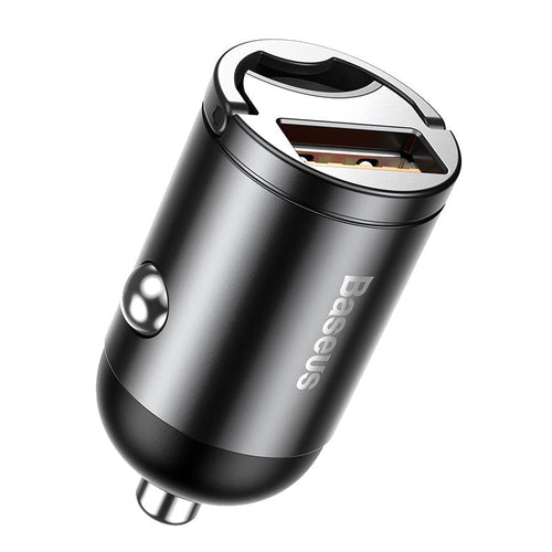 Baseus Mini Car Charger Tiny Star, Usb, Qc 3.0, 30W Grey — image 1