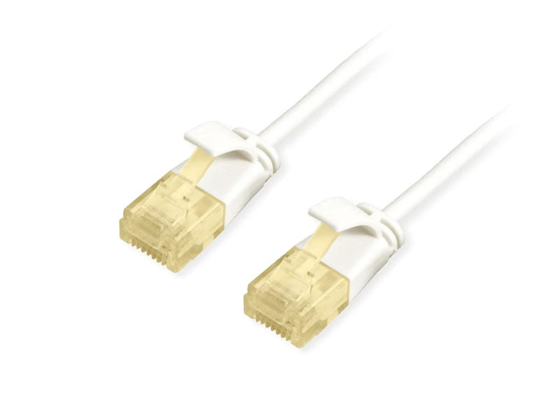 Equip Network Cable CAT.6A Slim U UTP 2x RJ45 2.00M White Lszh