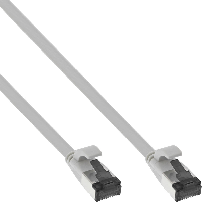 Inline Network Cable Flat , U/FTP, CAT.8.1, Tpe Libre Halógenos, Grey 0,5M