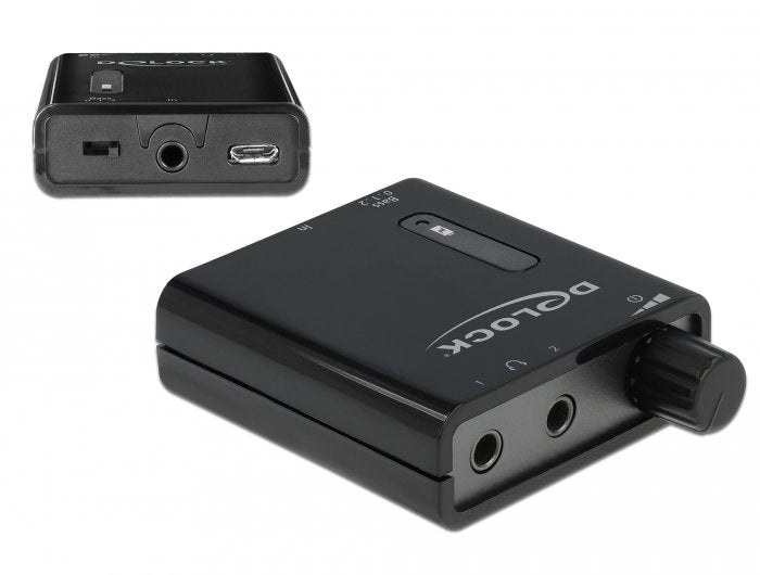 Delock Amplifier Headphones Stereo Laptop With Output Double And Refuerzo Bass