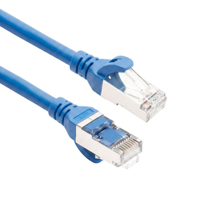 Blue 3 Meters Tpe S FTP CAT.6A Ultra-flex Patch Cable Snagless With RJ45 Connectors
