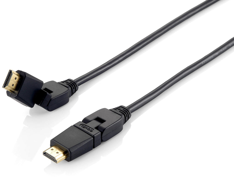 Equip HDMI Cable HDMI 1.4 High Speed With Ethernet 2M Connectors Pivotantes 180º 119362