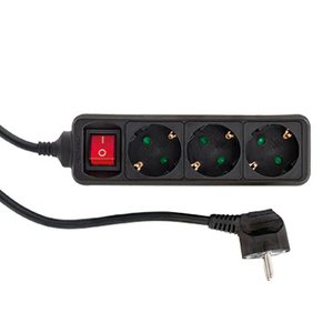 Rev Line Plug Triple 1,4M Black W.
