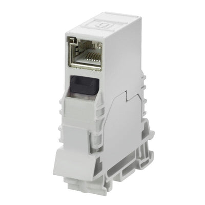 White IE-TO-RJ45-C Carriles Soporte-outlests RJ45 — image 1