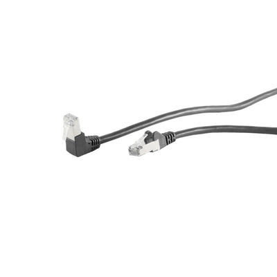 S-impuls Network Cable CAT.6 S FTP Pimf 90°-RECTO Sw 15,0M — image 1