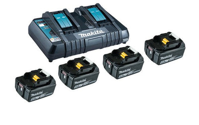 Power Source Kit 18V 5AH, Set Black 4X Battery BL1850B, 1X Charger DC18RD — image 1