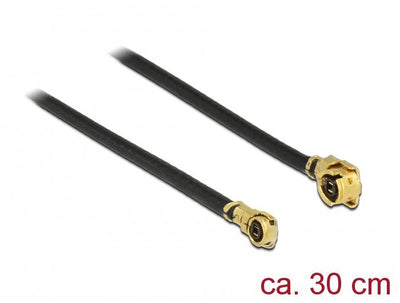 Delock 89649 Antenna Cable I-pex Inc., Mhf® I Male a I-pex Inc., Mhf® 4L Male 1,13 30CM — image 1