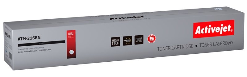 Activejet ATM-216BN Cartridge Toner Compatible Black Replacement Konica Minolta TN216BK