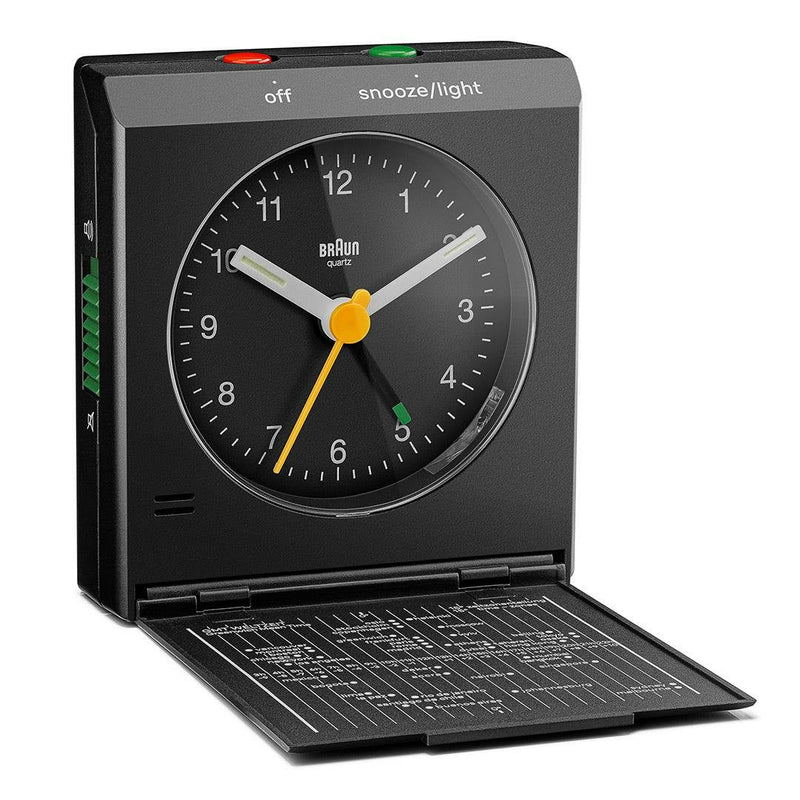Braun Watch Despertador Foldable Bc 05 B Cuarzo Negro
