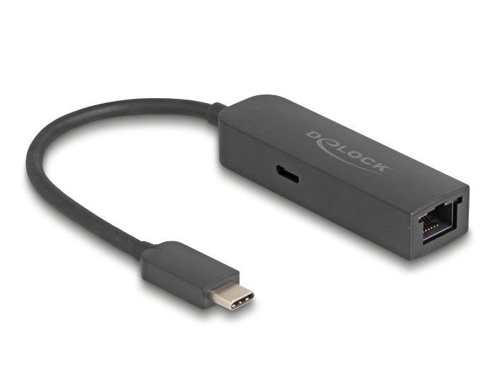 Delock USB Type-c™ Adapter a 2,5 Gigabit LAN With Power Delivery 100 Watt