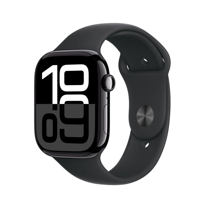 Apple Watch Series 10 GPS + Cellular 46MM Jet Negro Aluminium Funda Con Negro Sport Band - S/M