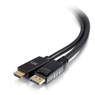 C2G 6FT DisplayPort To HDMI Cable DP To HDMI Adapter Cable DisplayPort 1.2A HDMI 1.4B 4K 30HZ M/M Cable Adapte — image 1