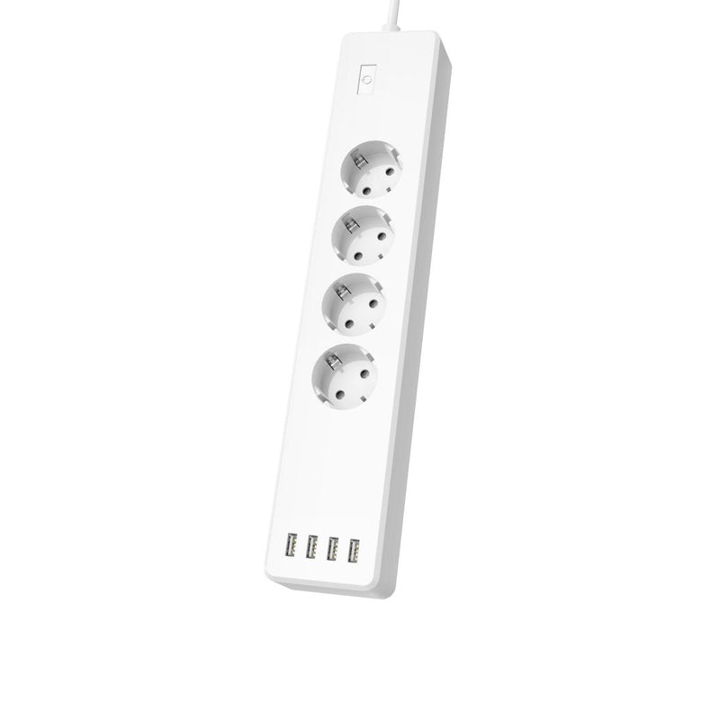 Hama Power Strip Smart Wi-Fi With 4 Plugs And 4 USB Plug Múltiple Without Hub/Gateway, With Usb, 4 Plugs With