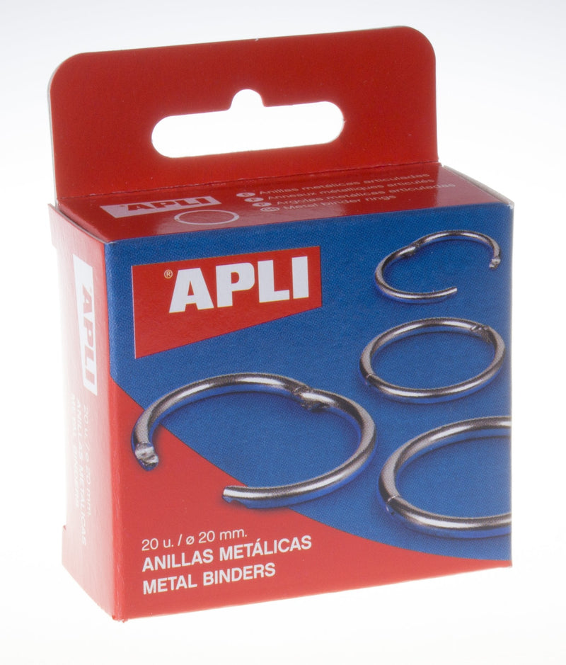 Apli Anillas Metálicas Double Hinge Niqueladas 20MM -20U-
