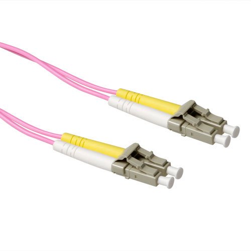 25 Meter Lszh Multimode 50 125 OM4 Fiber Patch Cable Duplex With Lc Connectors