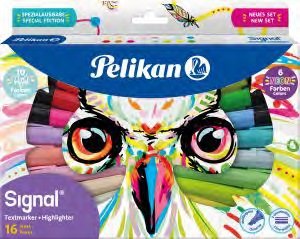 Pelikan Subrayador Signal Colours Surtido 16 St.
