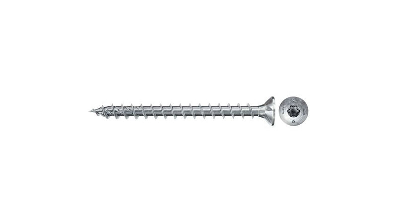 Fischer Screw Aglomerado Powerfast Ii 4,0X25 Cabeza Avellanada Tx 200 Pieces Rosca Complete Galvanizado 670152