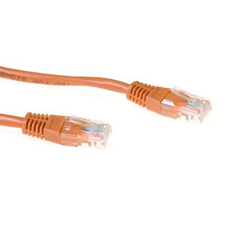 Brown 15 Meter U UTP CAT.5E Patch Cable With RJ45 Connectors