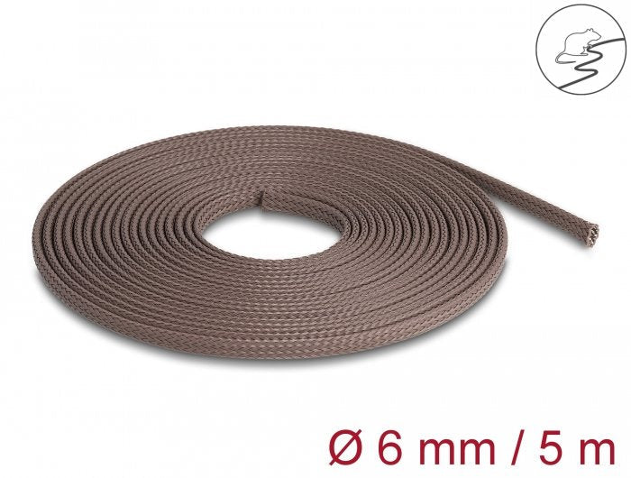 Delock Case Trenzada a Prueba Roedores Emirable 5 Mx 6MM Brown