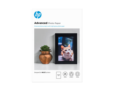 HP Paper Fotografico Satinado Q8691A 250GR 10X15 25 Hojas — image 1