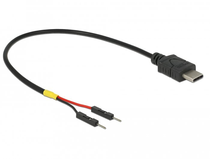 Delock Cable Power USB Type-c a 2 Pines Male Power Independiente 20CM