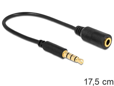 Delock Cable Stereo Jack 3.5MM 4 Pin Stereo Plug 3.5MM 4 Pin (changes Pin) — image 1