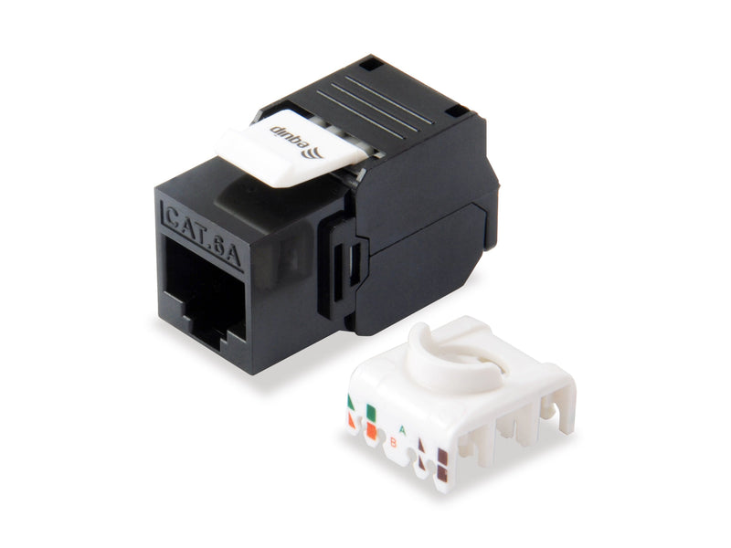 Equip Kit 8 Units Connector Female RJ45 UTP CAT.6A Panel Keystone Tool Free Ref- 769226