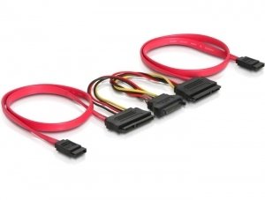 Delock All-in-one Cable SATA 2X HDD
