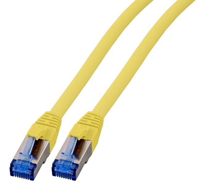 Efb RJ45 Network Cable S FTP, CAT.6A, CAT.7 Tpe SUPERFLEX,10M, Yellow