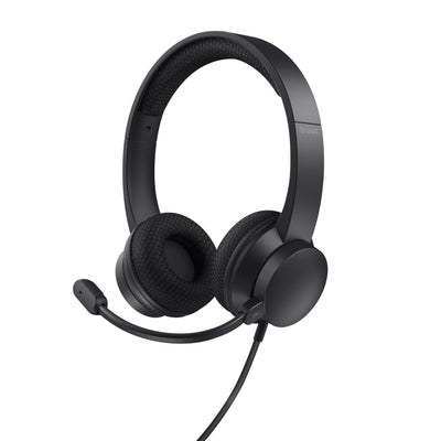 Trust Headphones HS-260 With Microphone USB Black Foldable With Cancelacion Ruido — image 1