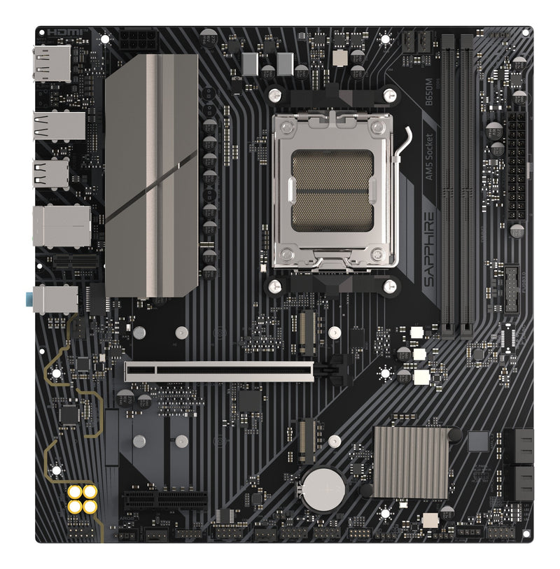 Sapphire Motherboard B650M- And AMD, AM5,DDR5,MATX 52112-04-40G